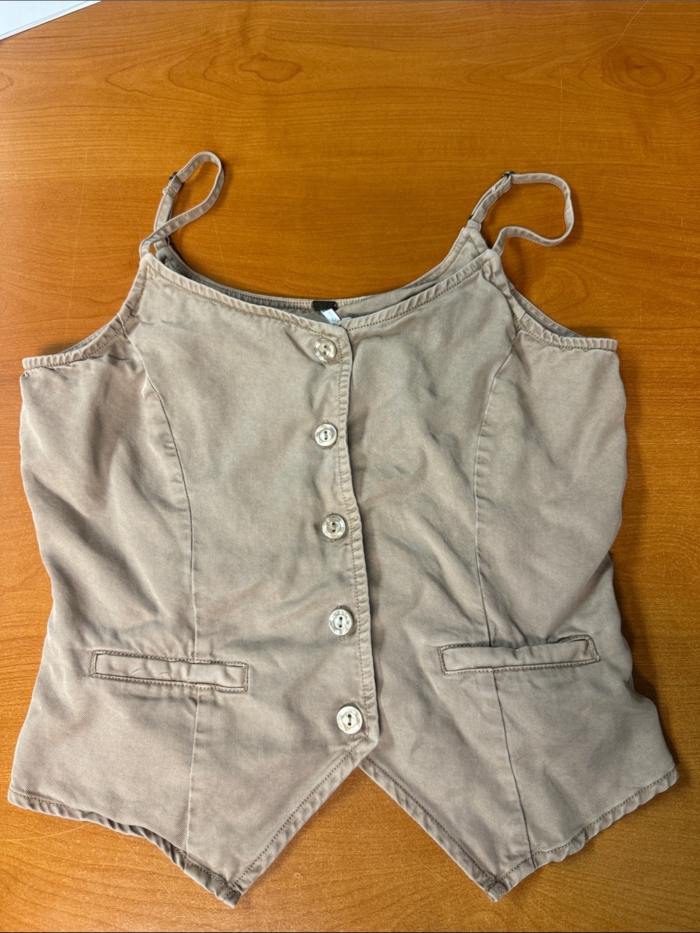 YFB Women’s Beige Tate vest